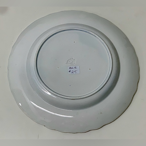 19th Century Antique Gaudy Welsh Butterfly Plate Eagle Marked for US Export - Picture 7 of 16